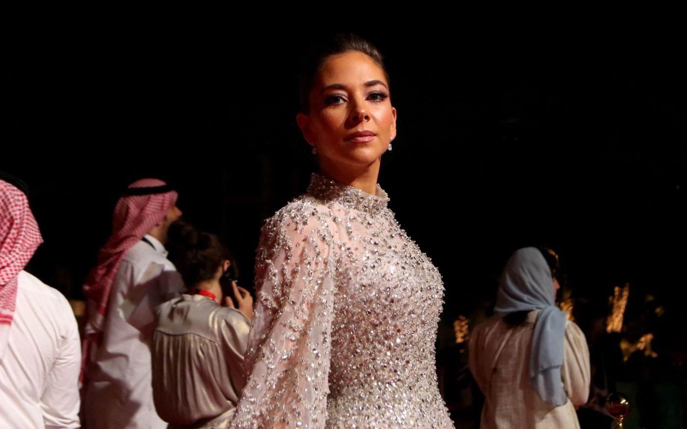 La cinéaste et actrice saoudienne Fatima al-Banawi au Festival du film de la mer Rouge (AFP/Red Sea Film Festival)