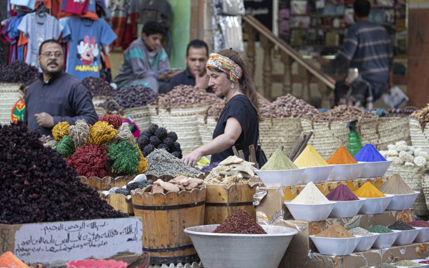 Rue du marché d’Assouan (AFP/Khaled Desouki)