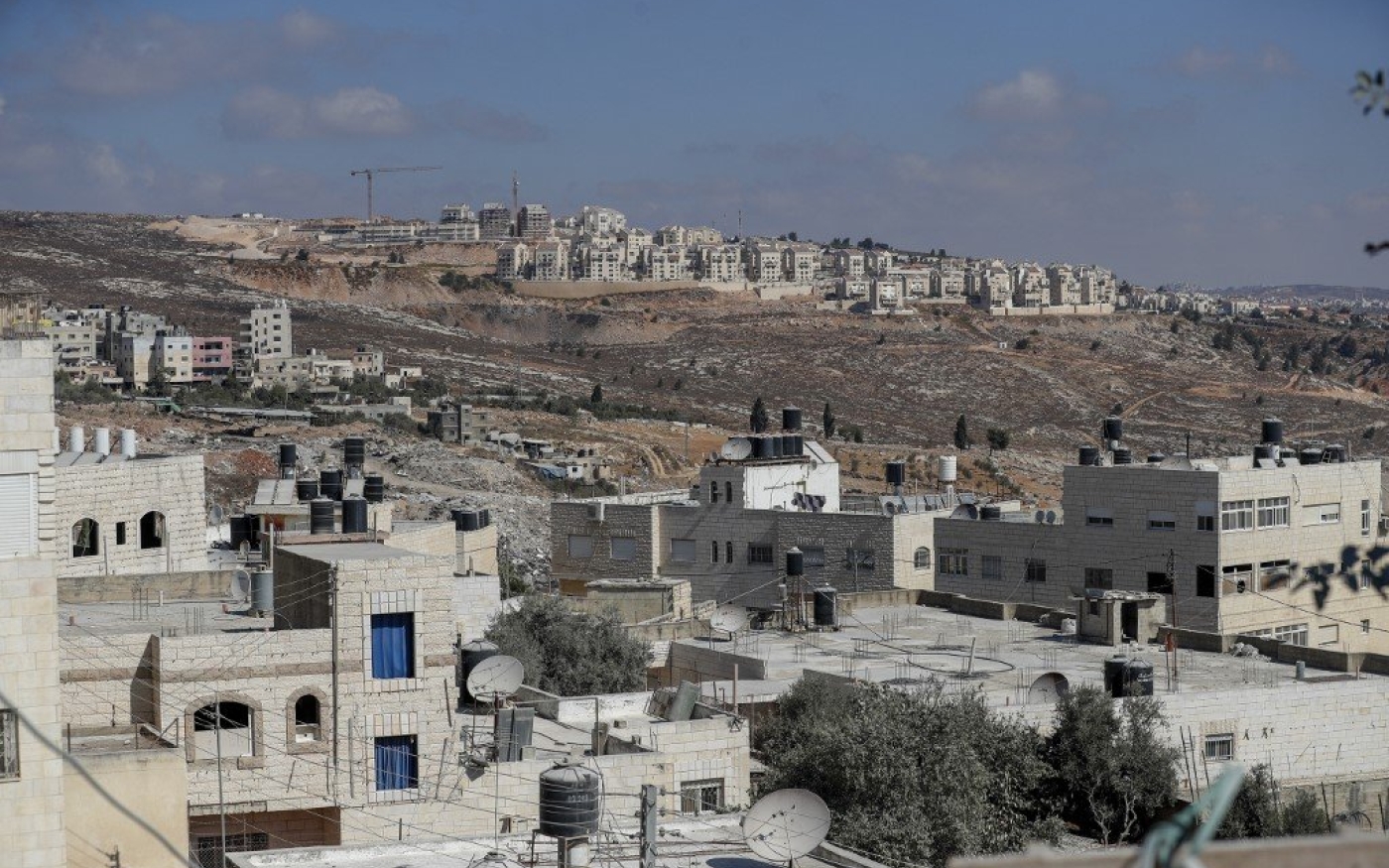 Une colonie israélienne en Cisjordanie occupée, le 14 octobre (AFP)
