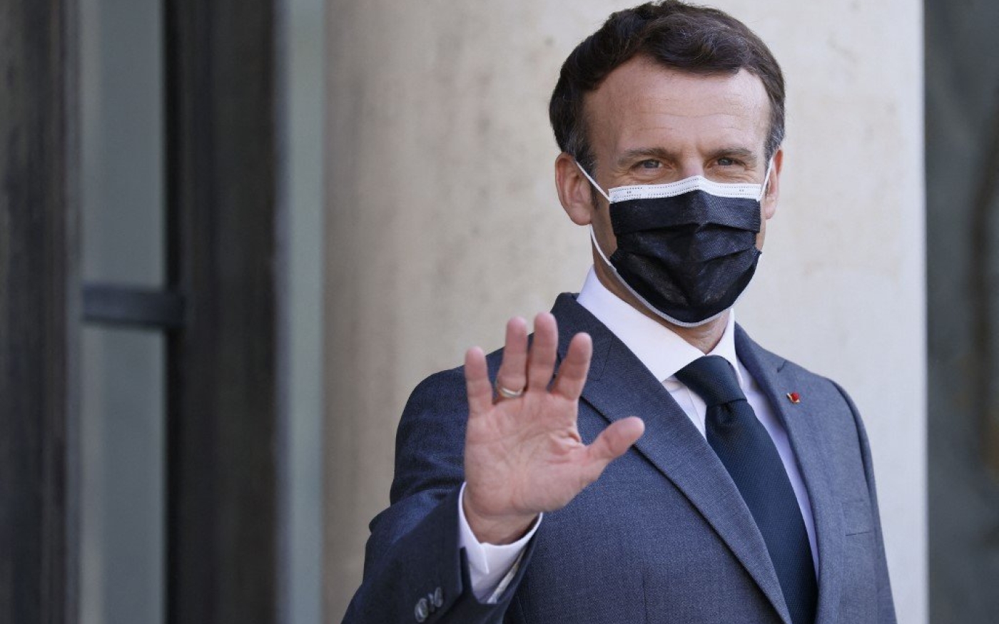 Le président français Emmanuel Macron à Paris, le 29 mars 2021 (AFP)