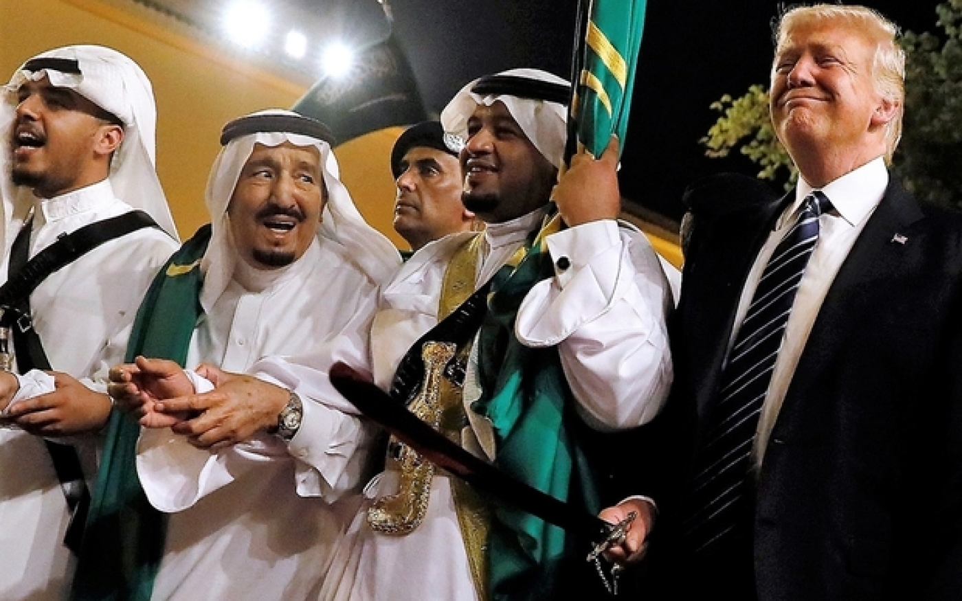 Donald Trump s’est rendu en Arabie saoudite en 2017 pour son premier voyage à l’étranger en tant que président américain (Reuters)