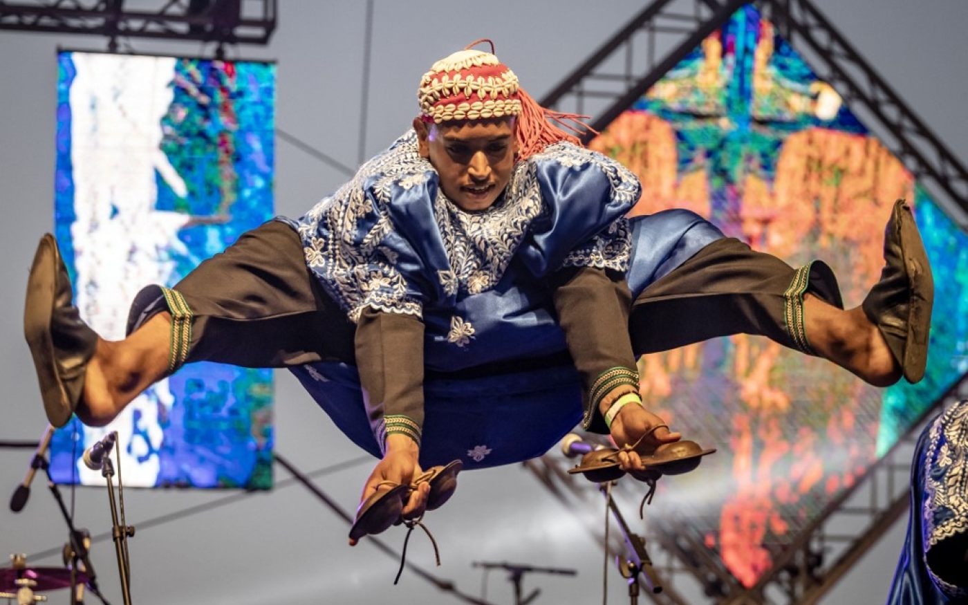 Musique spirituelle portée initialement par des descendants d’esclaves au Maghreb, le ganoua été inscrit sur la liste du patrimoine immatériel de l’UNESCO en 2019 (AFP/Fadel Senna)