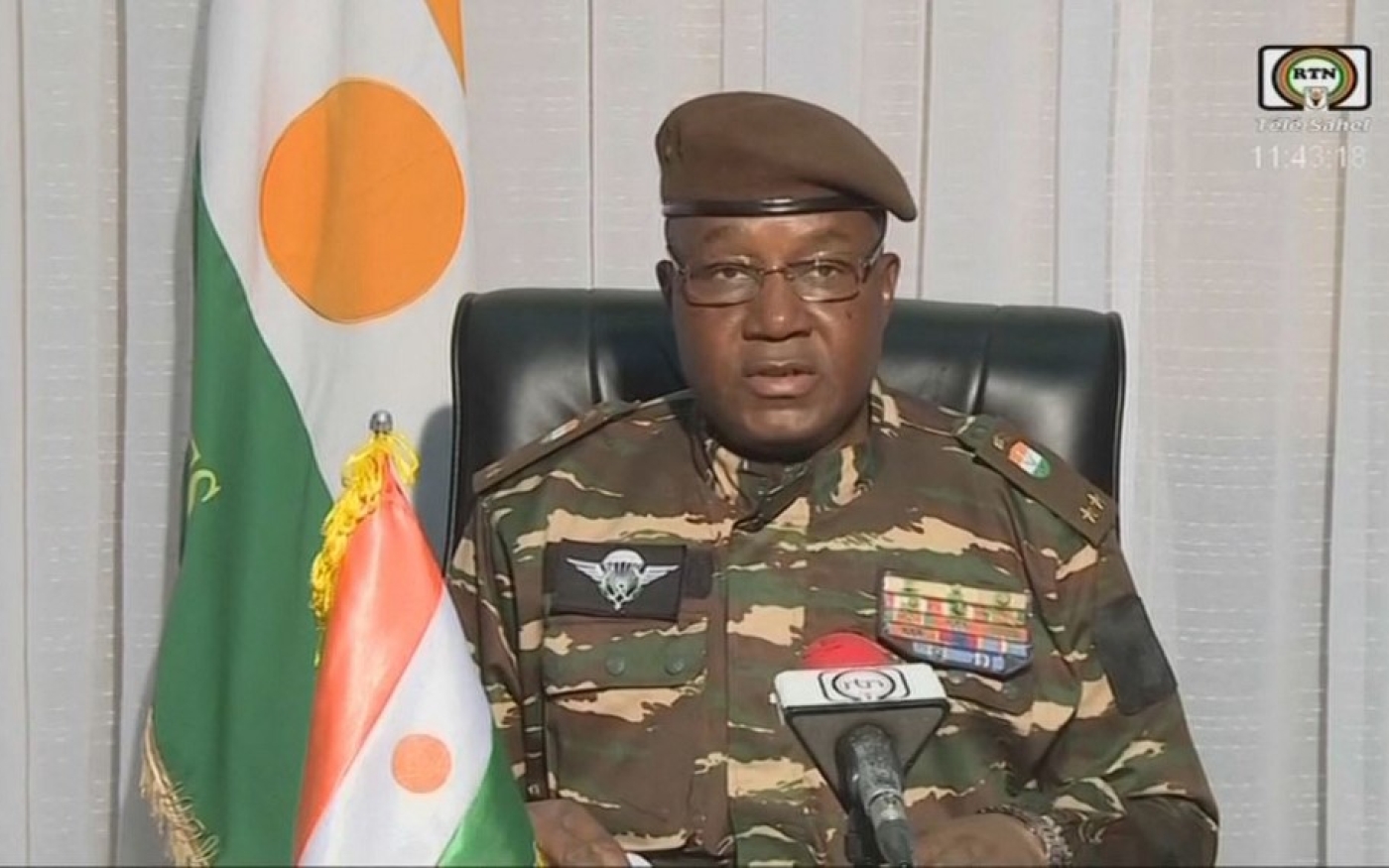 Le général Abdourahmane Tchiani, 59 ans, chef de la garde présidentielle du Niger, à l’origine de la chute du président Bazoum (AFP)