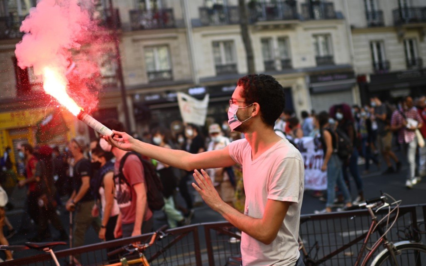 Manifestations contre les bas salaires et le manque d’emplois à Paris le 17 septembre (AFP)