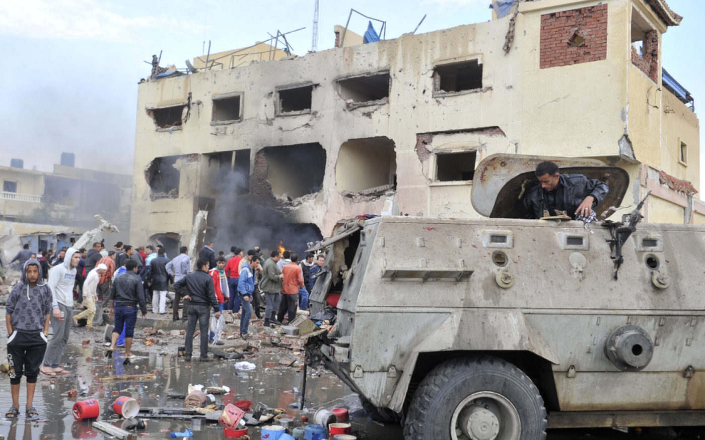 En février, des militants formés en Libye ont tué 15 soldats égyptiens dans le Sinaï (document AFP)