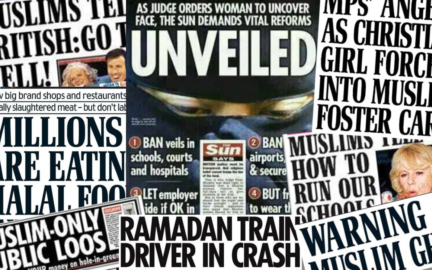 Exemple de la couverture des tabloïds en lien avec les musulmans au Royaume-Uni : « Nos journaux répandent des mensonges et agissent comme des outils de propagande » (Creative Commons)