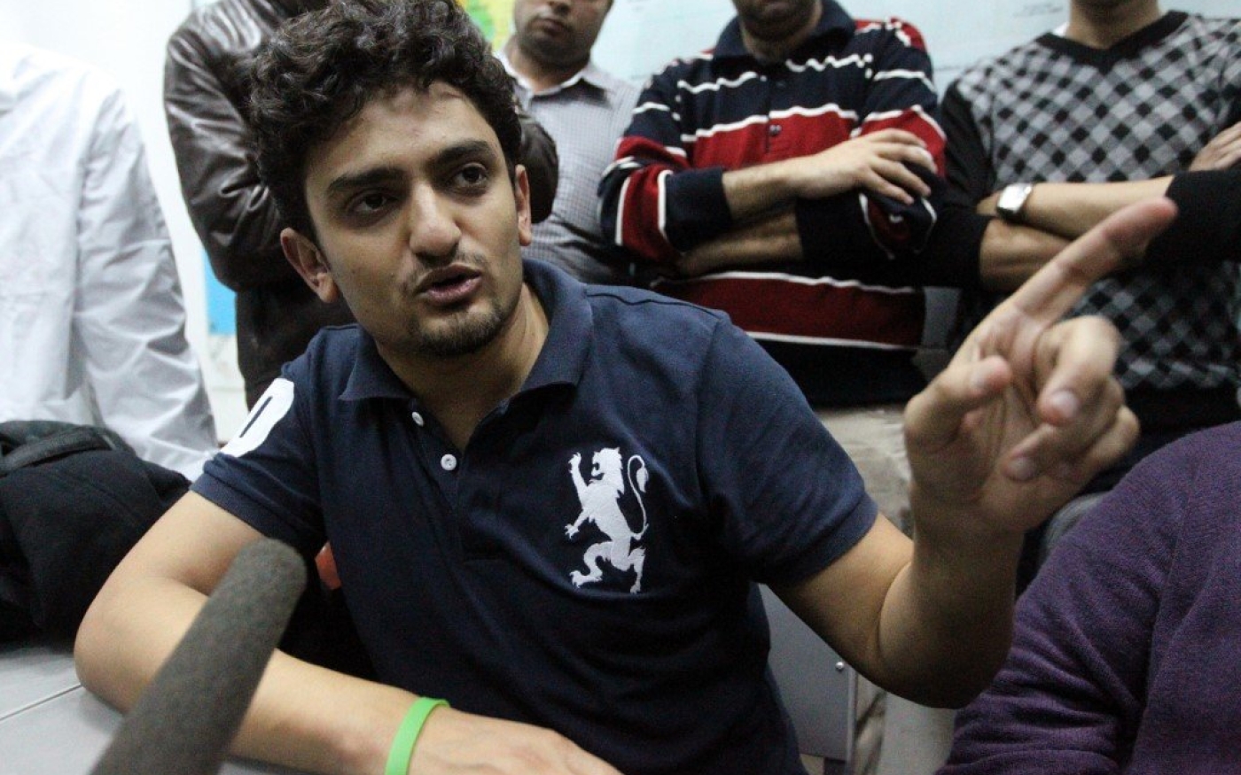 Wael Ghonim s’entretient avec les médias au Caire, en février 2011 (AFP)