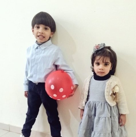 Zaid, 4, and Mariam Saad, 2 (Handout)