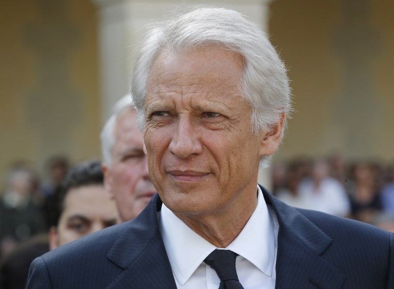 Dominique de Villepin, renowned for his 2003 address before the UN Security Council opposing the invasion of Iraq, is a vocal critic of Israel’s policy towards Palestinians (AFP)