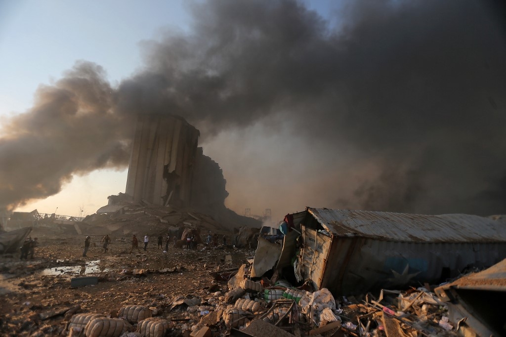 Explosion à Beyrouth, le 4 août 2020 (AFP)