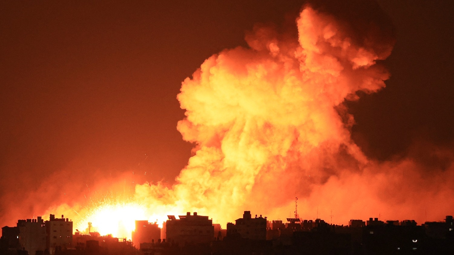 The Israeli air force said it had dropped 6,000 bombs on Gaza in six days, hitting 3,600 targets.