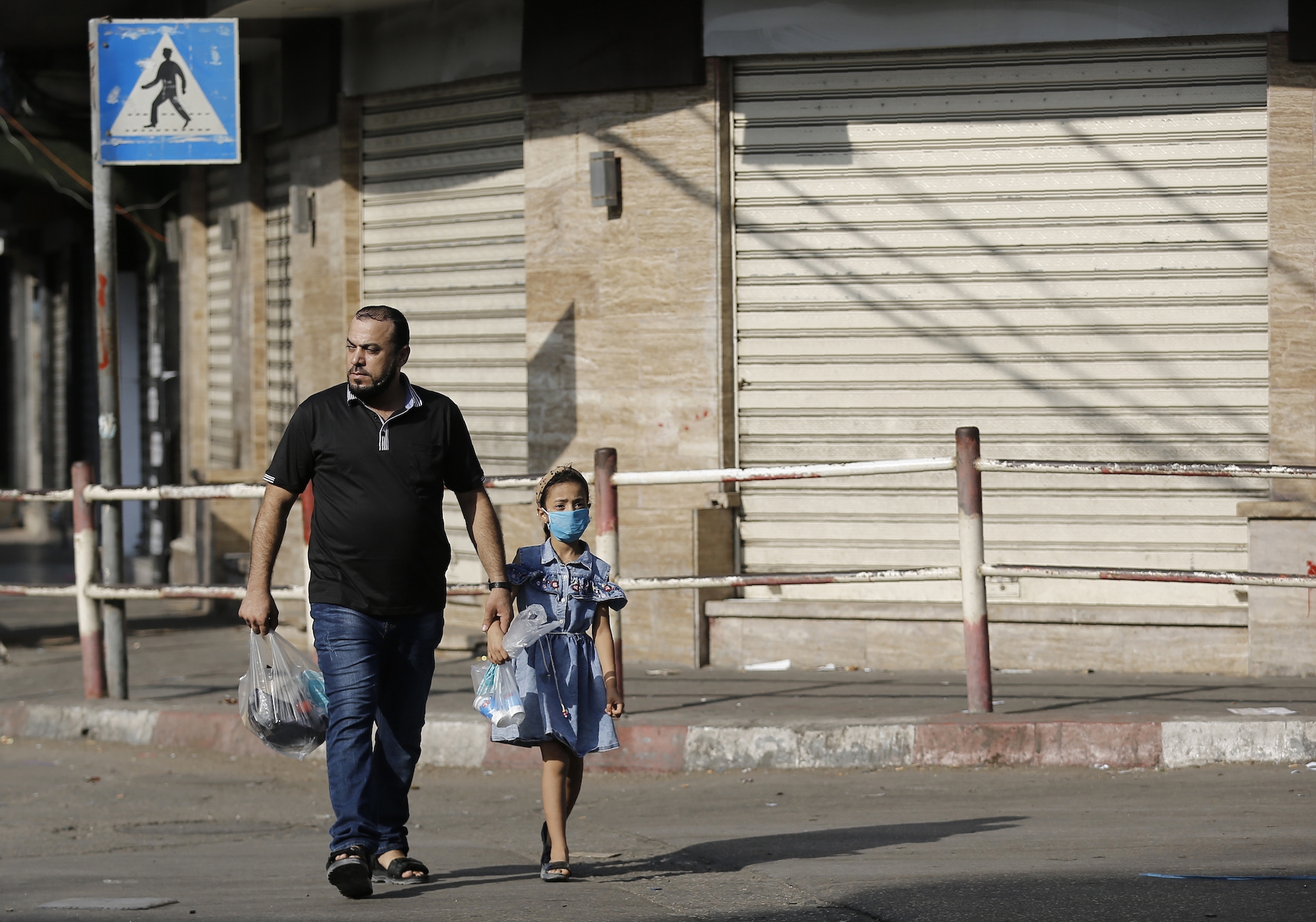 Un couvre-feu a été décrété dans toute la bande de Gaza le 25 août et reconduit pour dix jours renouvelables (AFP)