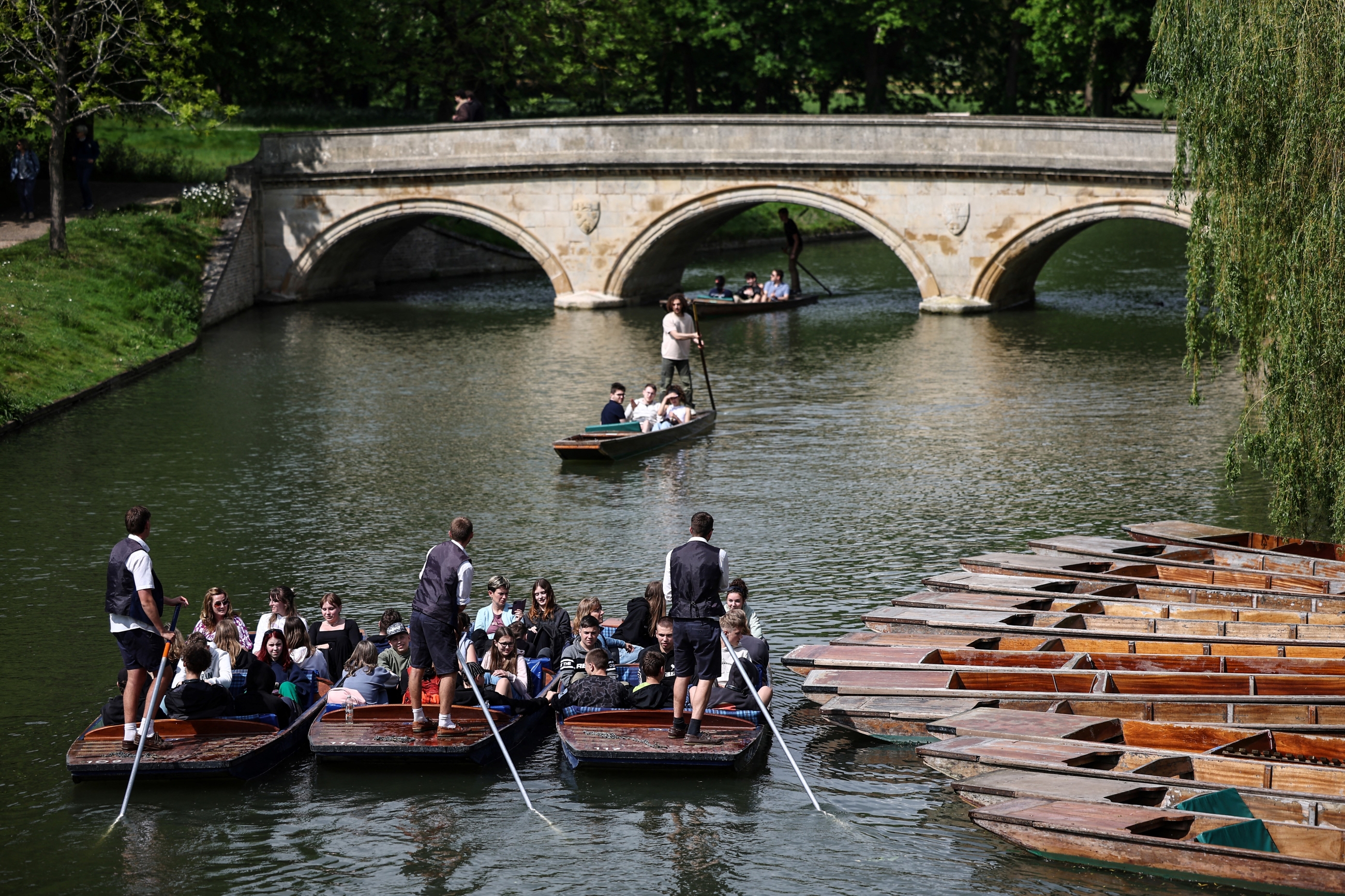 The river Cam in Cambridge, eastern England (AFP)