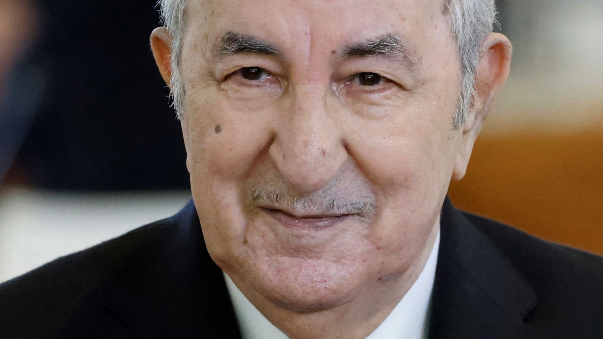 Algeria's President Abdelmadjid Tebboune pictured during a working session of the G7 Summit in Italy's Savelletri on 14 June 2024 (Ludovic Marin/AFP)