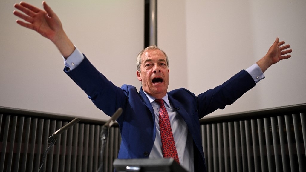 Nigel Farage was elected MP for Clacton in July (AFP)