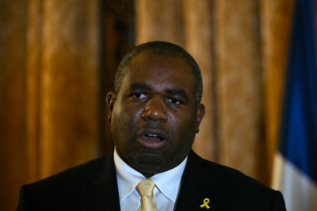 British Foreign Secretary David Lammy in Israel (AFP)