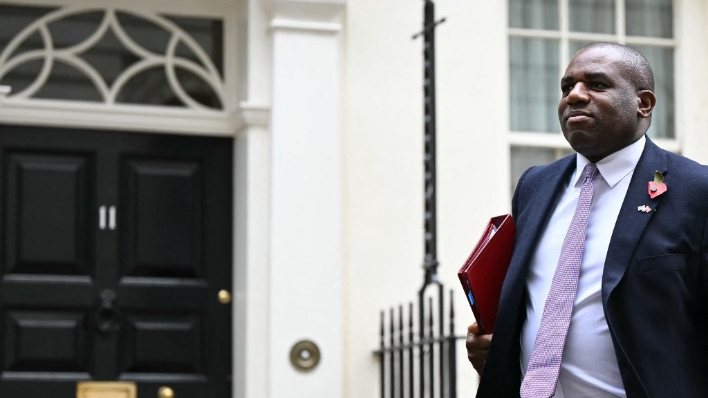 British Foreign Secretary David Lammy leaves after a cabinet meeting at 10 Downing Street, in central London, on 30 October 