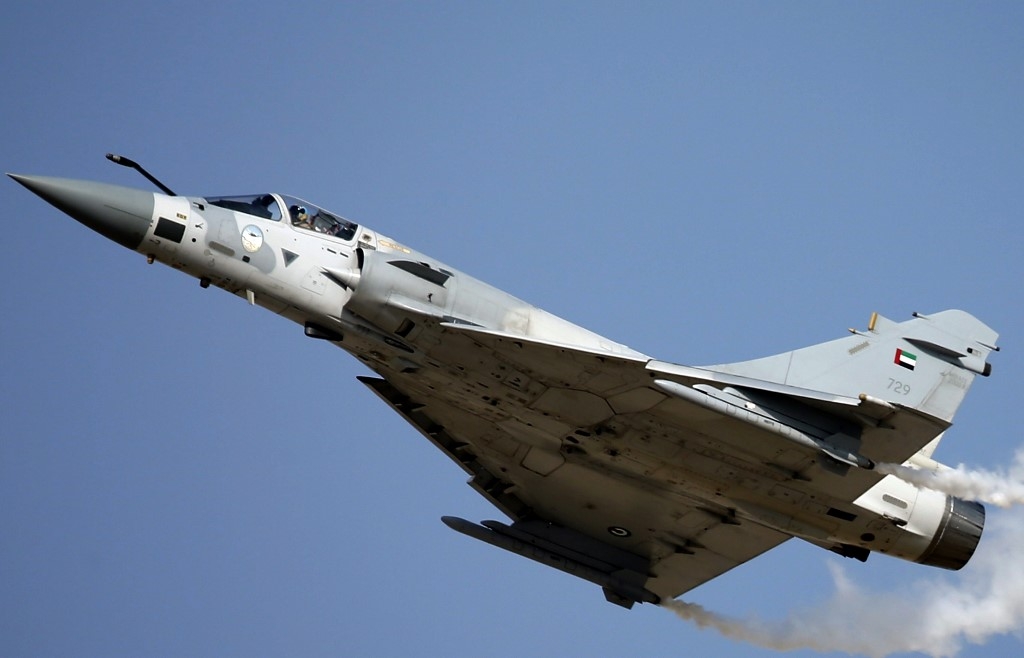  Avion de combat polyvalent Mirage-2000 aux couleurs des Émirats arabes unis (AFP)