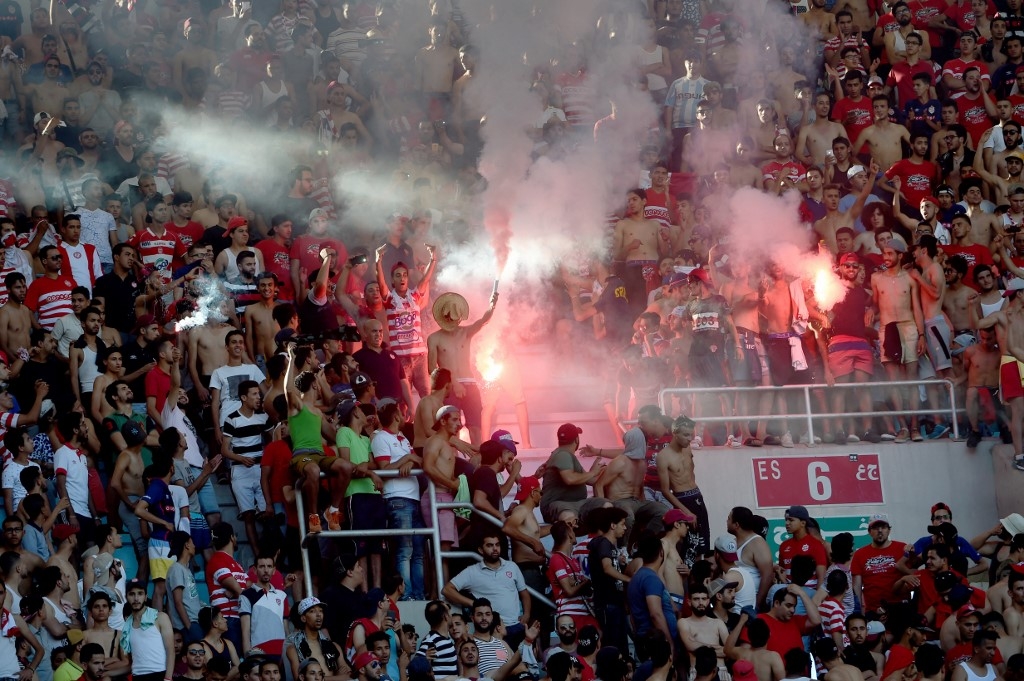Finale de la Coupe de Tunisie opposant le Club africain à Ben Guerdane, le 17 juin 2017 au Stade Olympique de Radès, près de Tunis (AFP)