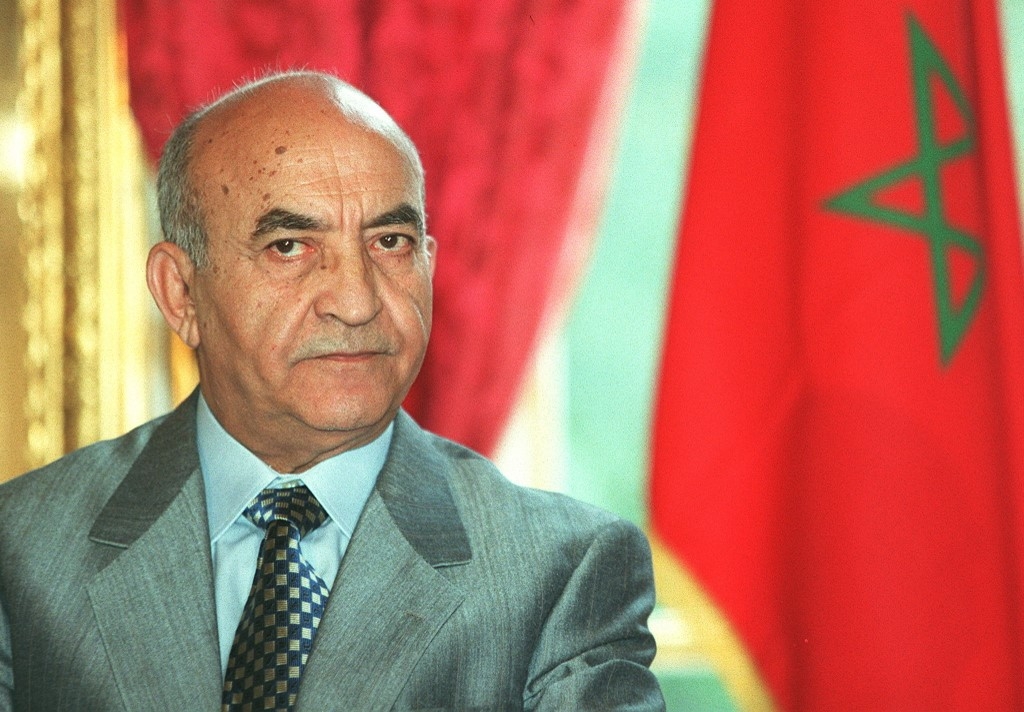 L’ex-Premier ministre marocain, Abderrahman Youssoufi le 2 octobre 1998 à l'hôtel de Matignon à Paris (AFP)