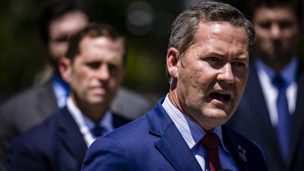 Congressman Mike Waltz speaks during a press conference on Capitol Hill on 16 June 2021 in Washington.