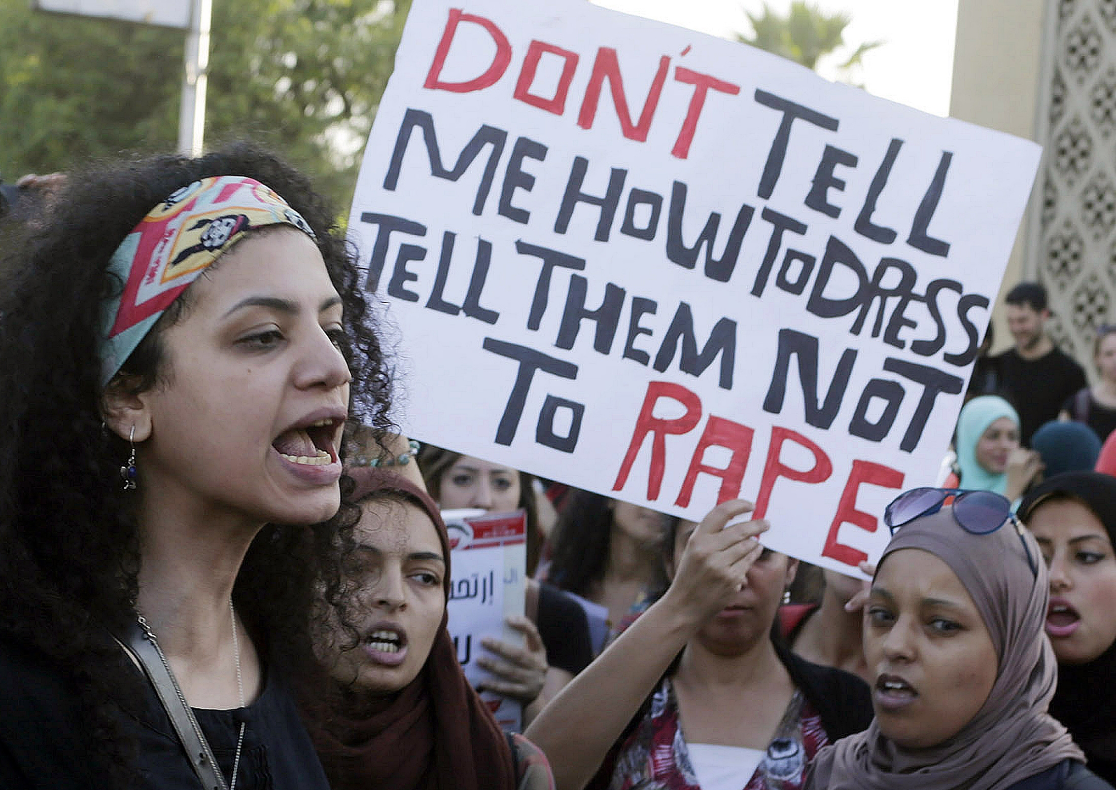 Egypt women protest against sexual harrassment
