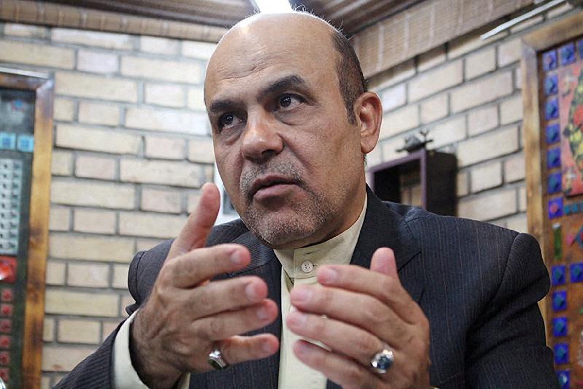 Alireza Akbari, Iran's former deputy defence minister, speaks during an interview with Khabaronline in Tehran, Iran, in this undated picture obtained on 12 January 2023 (Khabaronline/WANA via Reuters)