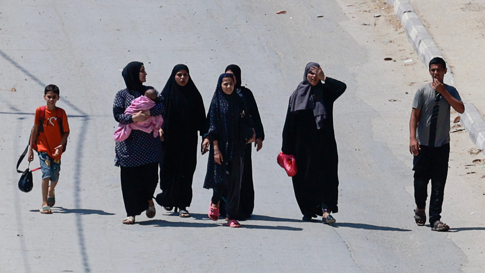 Palestinians have been forced out of their homes in Jenin during an Israeli raid in the occupied West Bank city on 31 August 2024 (Reuters/Ammar Awad)