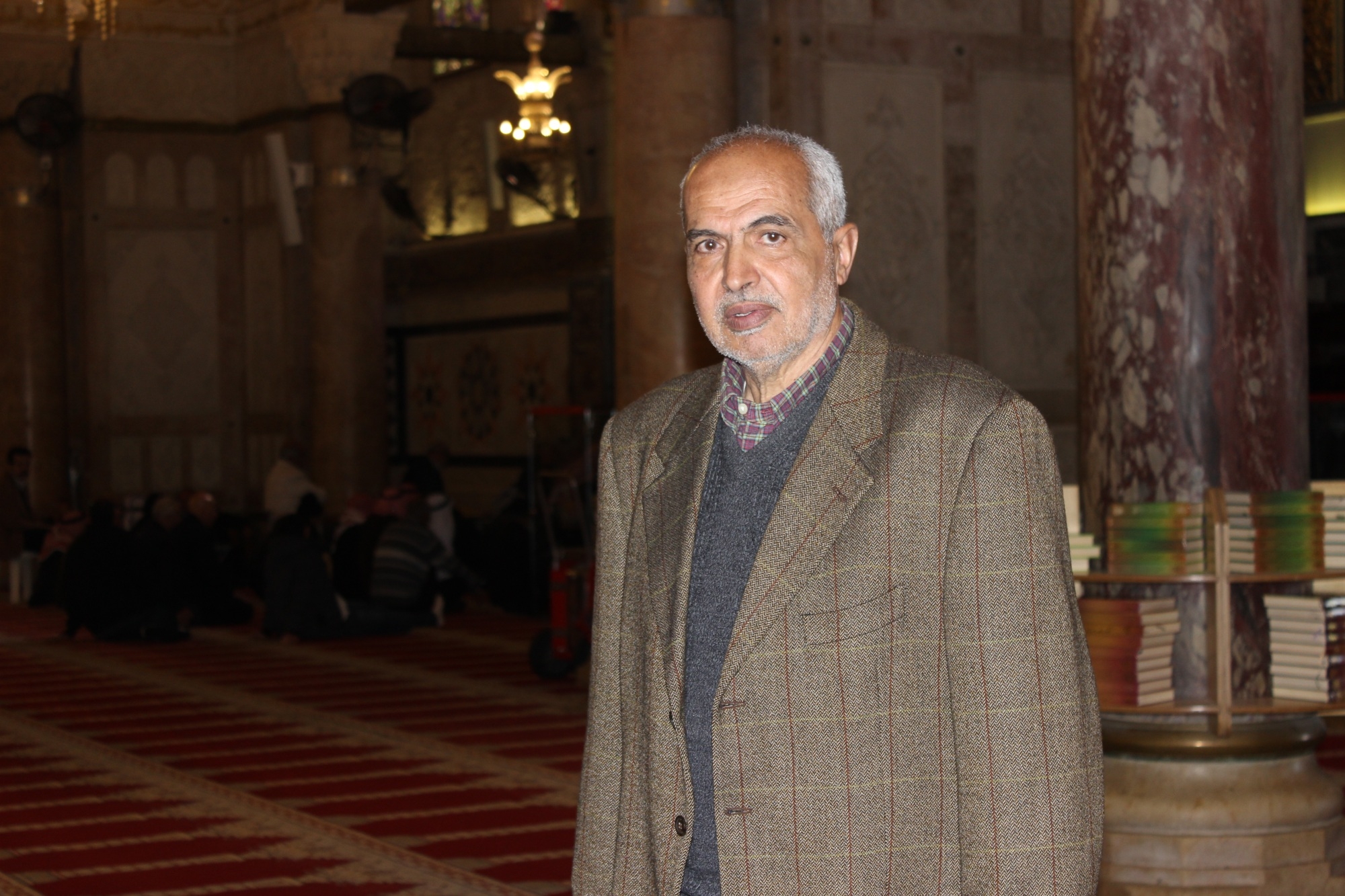 Abd al-Latif Sayyid, 73 ans, a passé la majeure partir de son enfance à jouer dans le complexe de la mosquée d’al-Aqsa (MEE/Aseel Jundi)