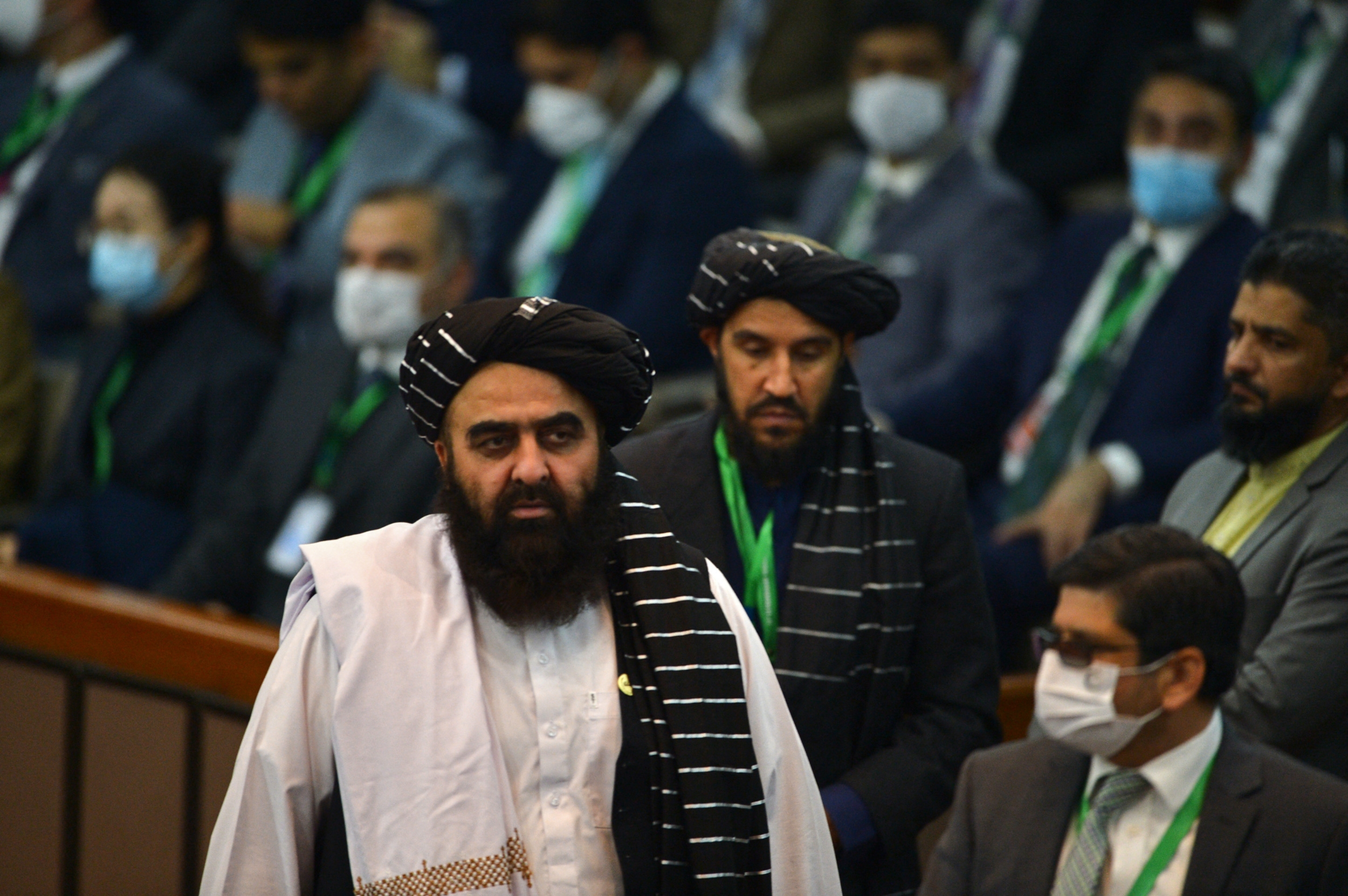 Taliban Foreign Minister Amir Khan Muttaqi in Islamabad, Pakistan, in December 2021 (AFP)
