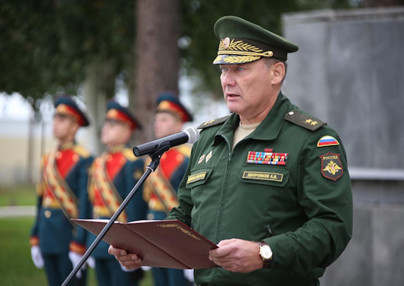 L’expérience en Syrie du général Alexandre Vladimirovitch Dvornikov devrait contribuer à amé-liorer les performances militaires de la Russie en Ukraine (Wikipedia)