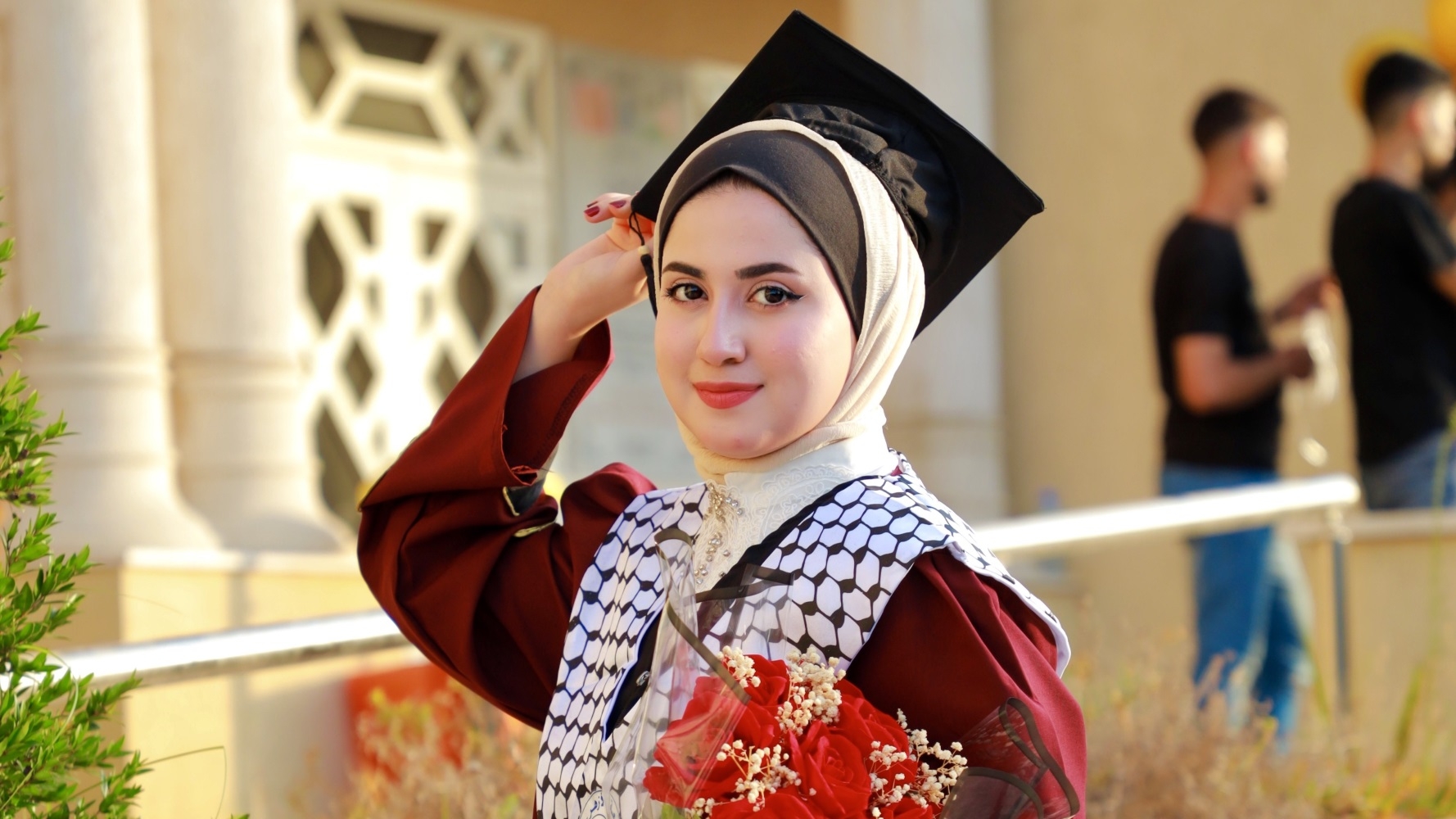 Aya Zaqout completed her academic studies in dentistry at Gaza's al-Azhar University before the war started (Supplied)