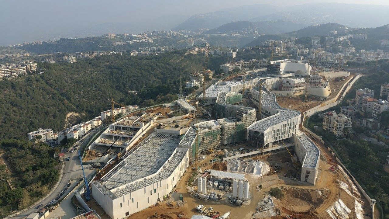 The US embassy under construction in Beirut