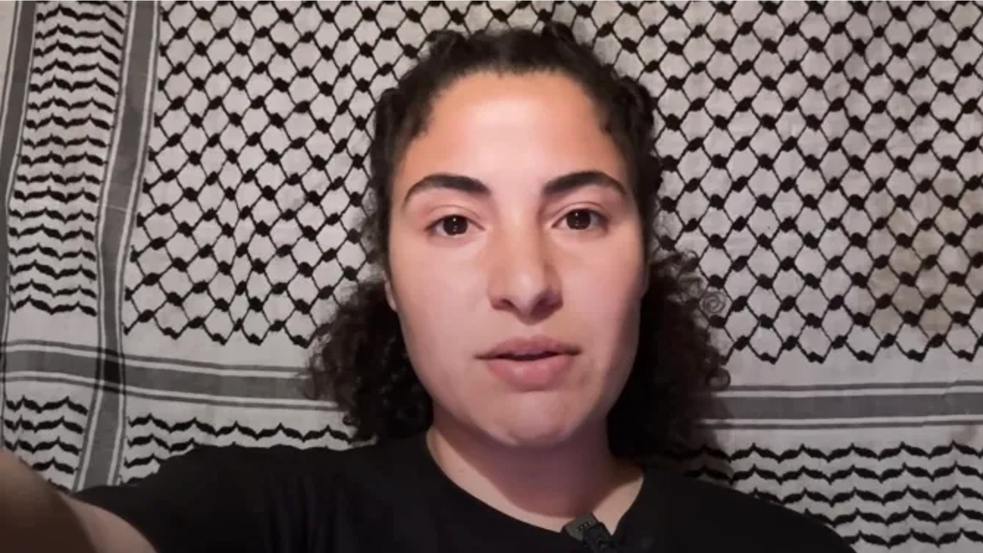 Bisan Owda rose to prominence for her videos on social media that detailed life in Gaza since the beginning of Israel's war (Screengrab/AJ+)