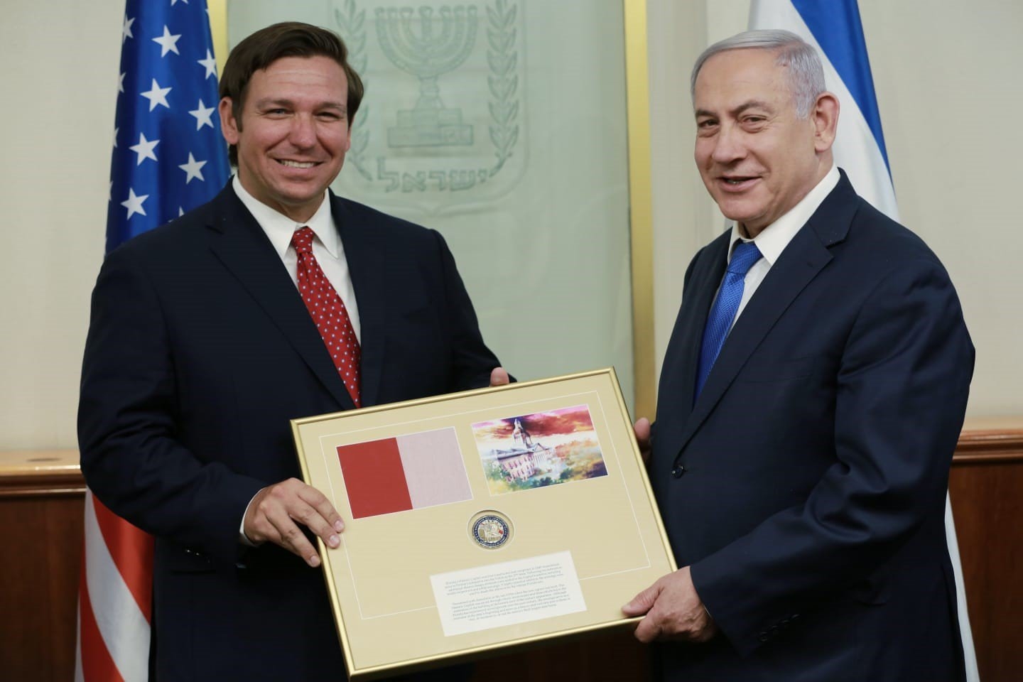 Florida Governor Ron DeSantis met with Israeli Prime Minister Benjamin Netanyahu 