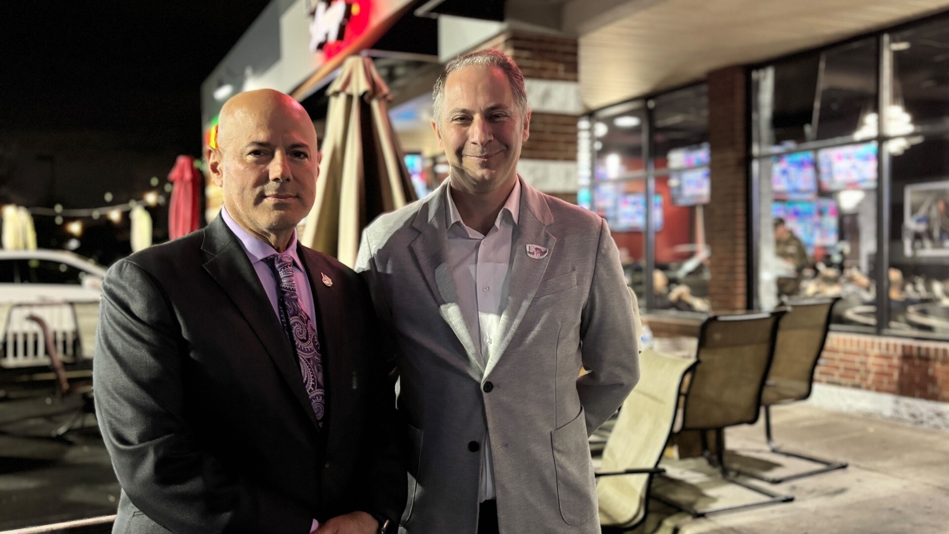 Left: Bill Bazzi, mayor of Dearborn Heights, Right: Wasel Yousaf, Arab Americans For Trump-Michigan.