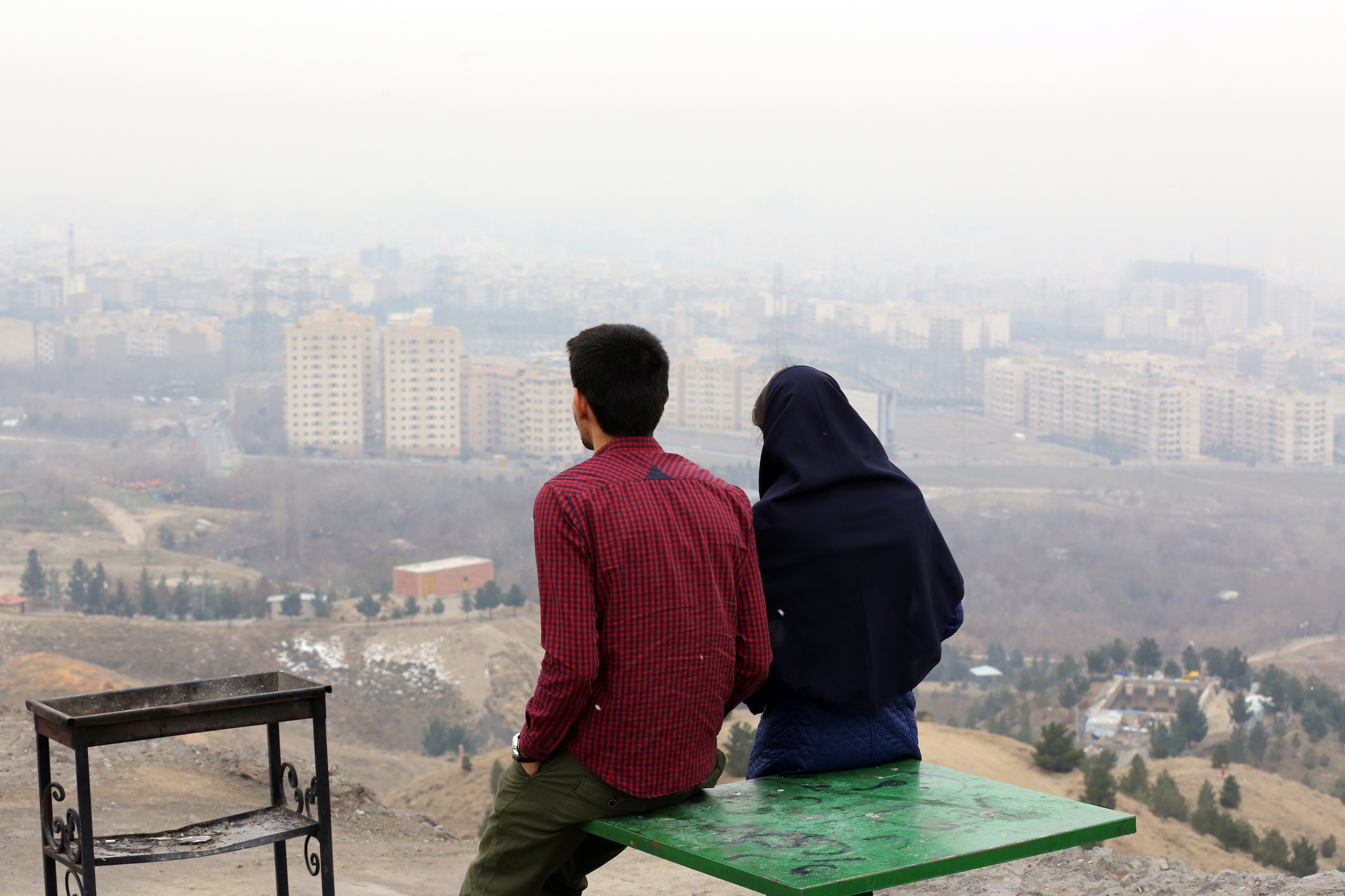 Iranian youths in Tehran