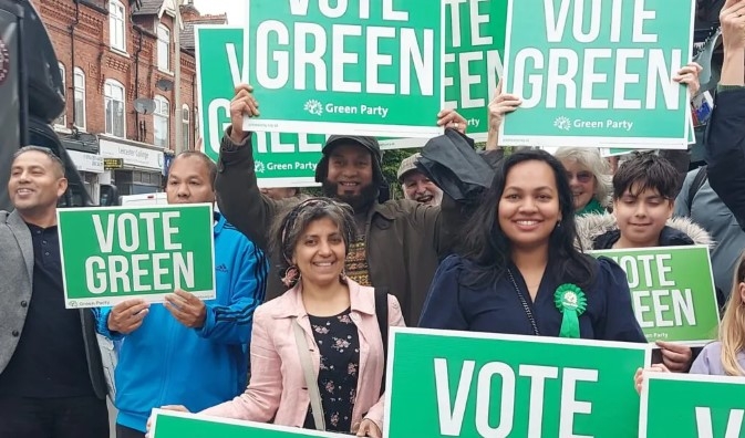 Green Party candidates and volunteers in Leicester (Leicester Green Party)