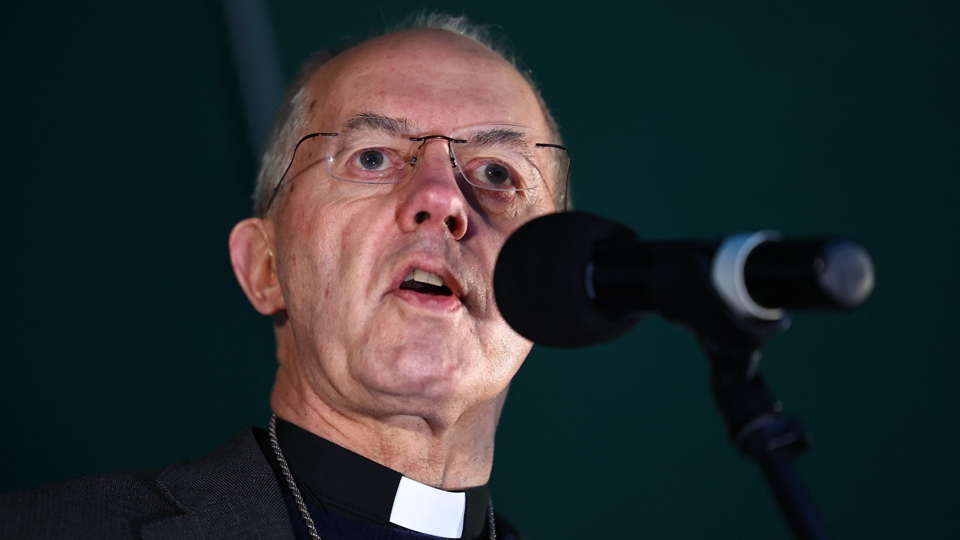 The archbishop of Canterbury, Justin Welby, in central London on 3 December 2023 (AFP/Henry Nicholls)