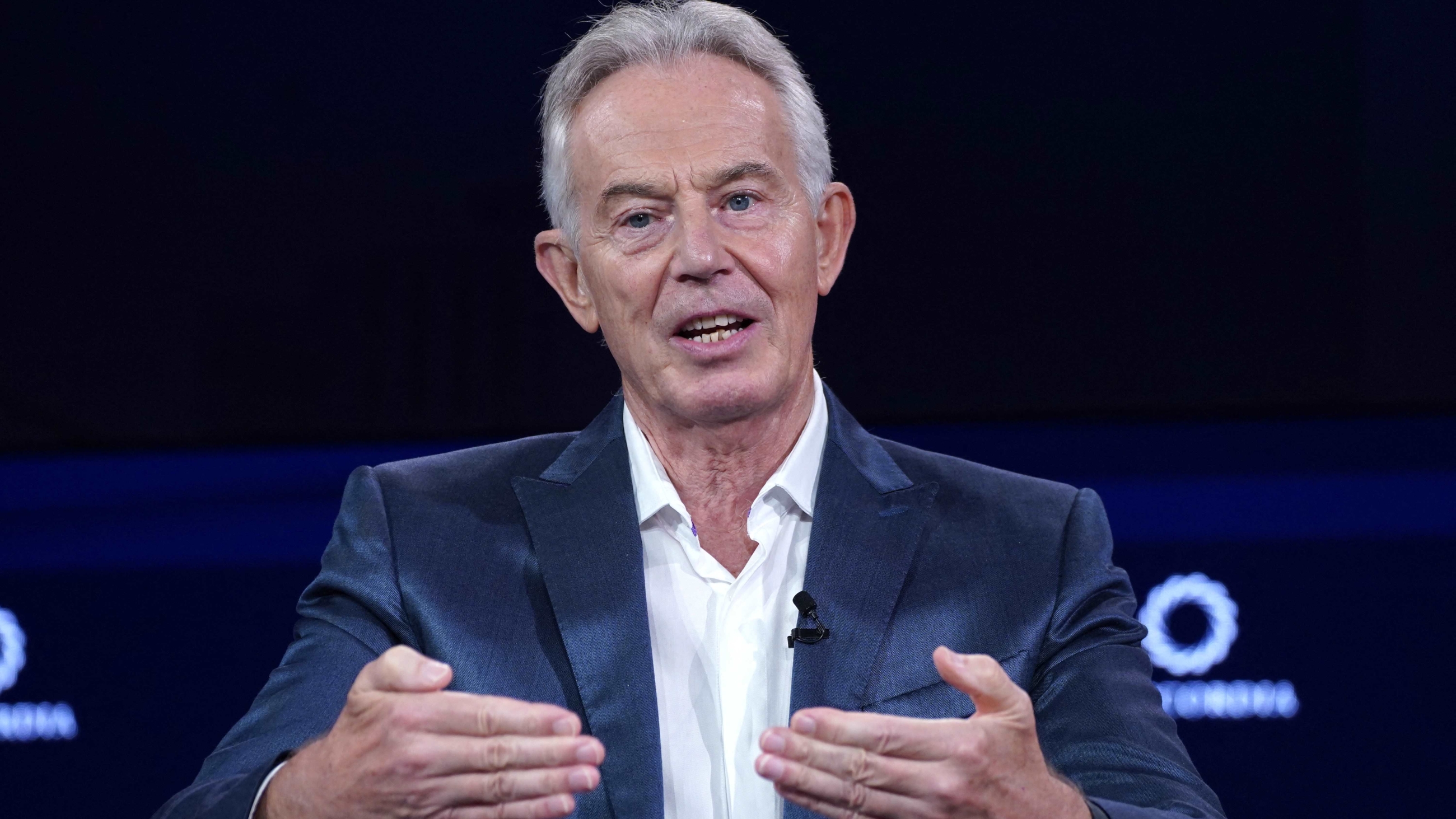 Tony Blair speaks at an event in New York City in September (AFP)