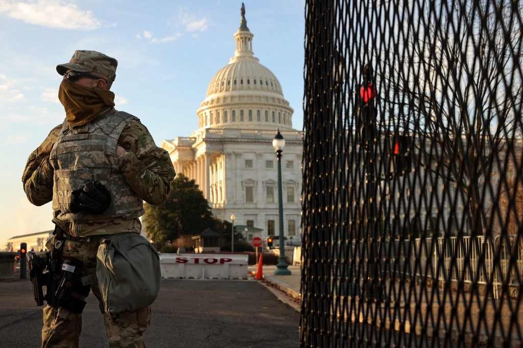 At least 20,000 National Guard troops are being deployed to the nation's capital in anticipation of violence and unrest ahead of Joe Biden's inauguration as president.
