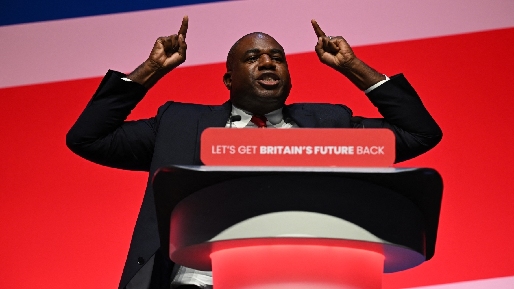 David Lammy at the Labour party conference in Liverpool in September 2023