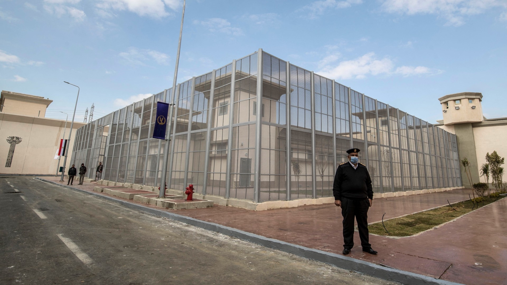 A picture taken on 16 January 2022 shows a prison in Egypt's Badr city, 65 kms east of capital Cairo (AFP/File photo)