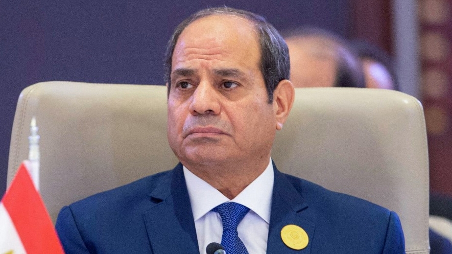 Egyptian President Abdel Fattah al-Sisi attends a summit in Jeddah in May 2023 (SPA/AFP)