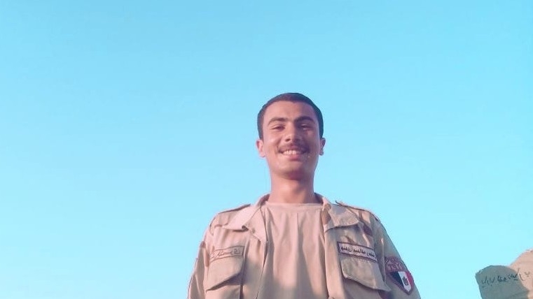 Egyptian soldier Abdallah Ramadan was killed in an exchange of fire at the Egypt-Gaza border on Monday, according to Israeli and Egyptian reports (Faecebook) 