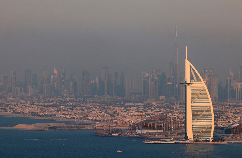 Vue sur Dubaï, le 10 janvier 2022 (AFP/Giuseppe Cacace)