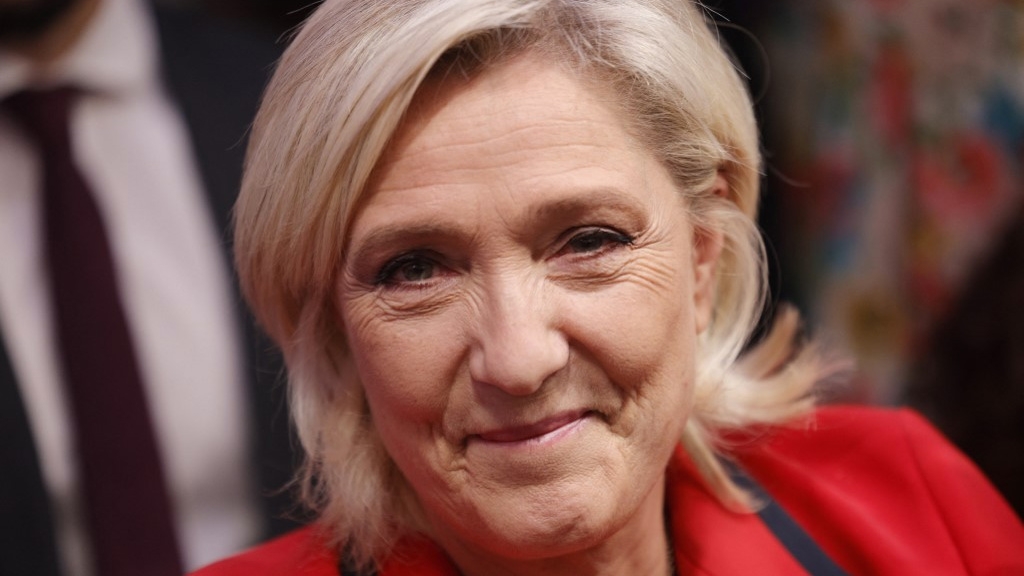 National Rally politician Marine Le Pen, daughter of the party’s founder, is pictured in Paris on 24 June 2024 (Geoffroy Van der Hasselt/AFP)