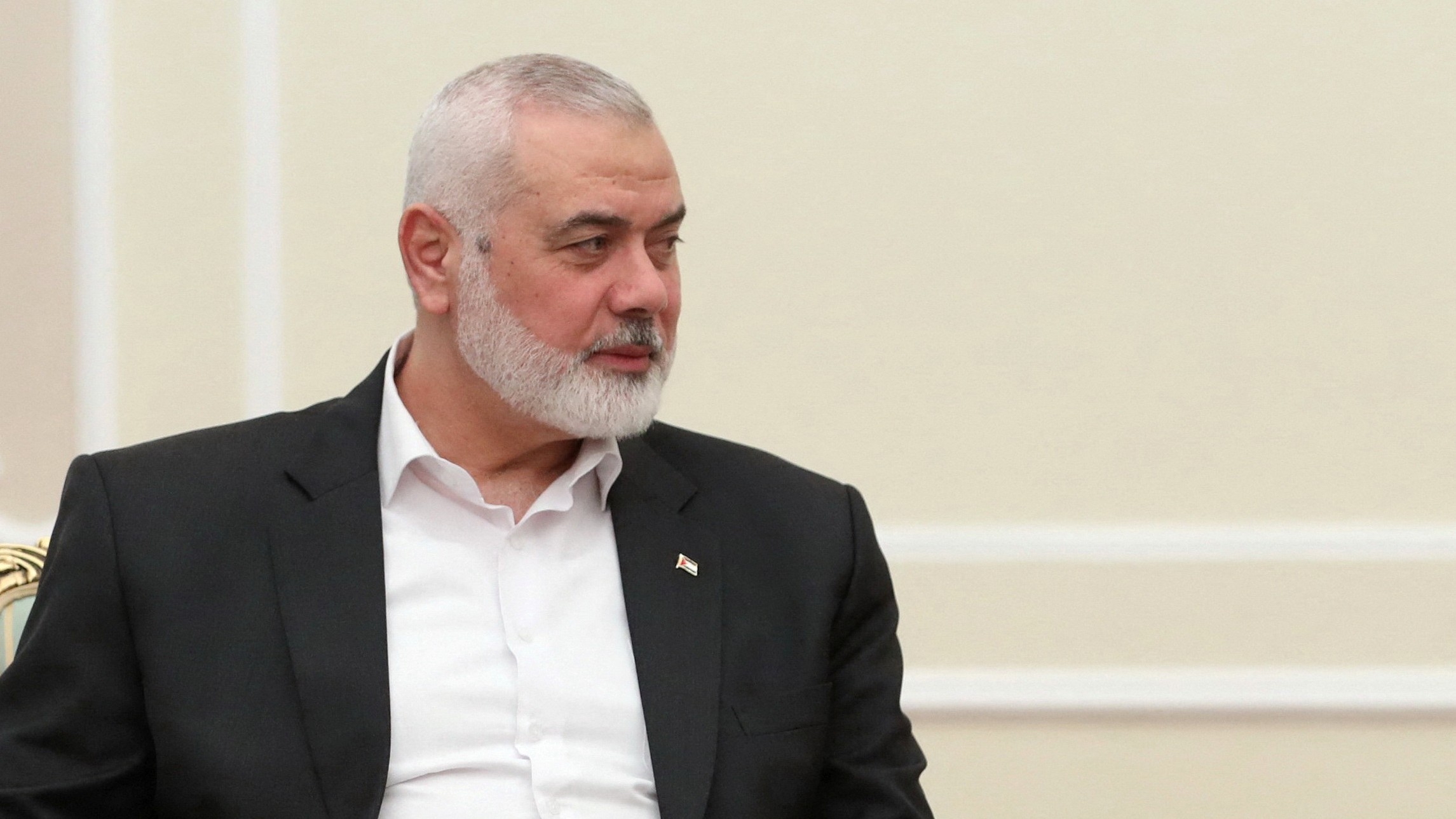 Ismail Haniyeh met with Iranian President Masoud Pezeshkian in Tehran on 30 July 2024 (Reuters)