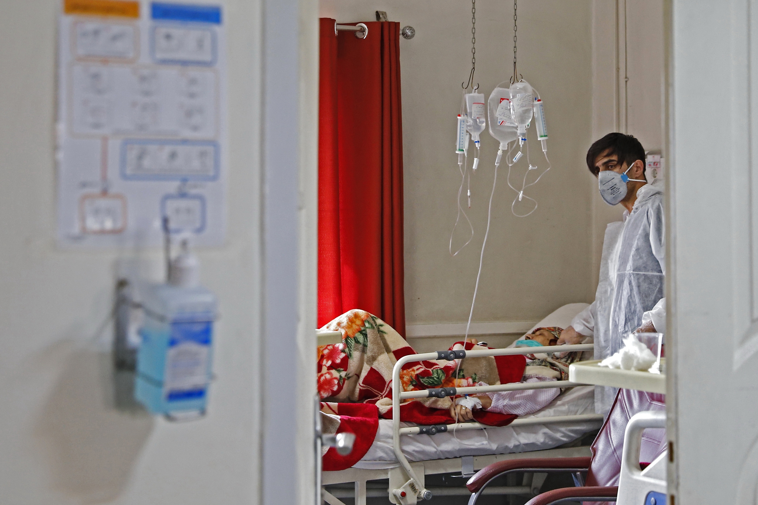 Iran hospital coronavirus patient AFP