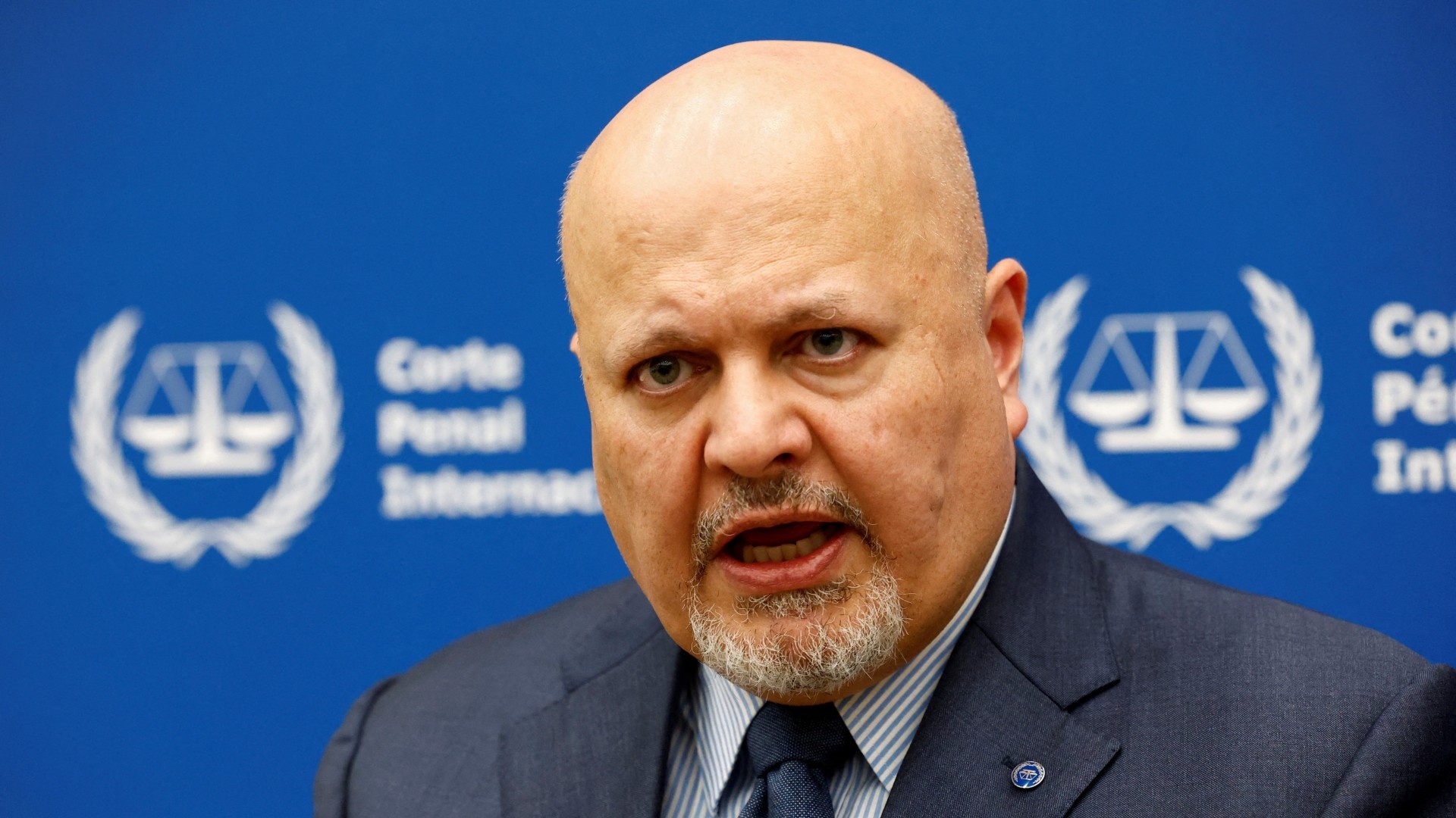 International Criminal Court Prosecutor Karim Khan in The Hague, Netherlands, in February (Reuters/Piroschka van de Wouw)